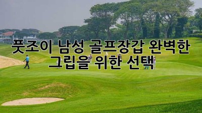 풋조이 남성 골프장갑: 완벽한 그립을 위한 선택